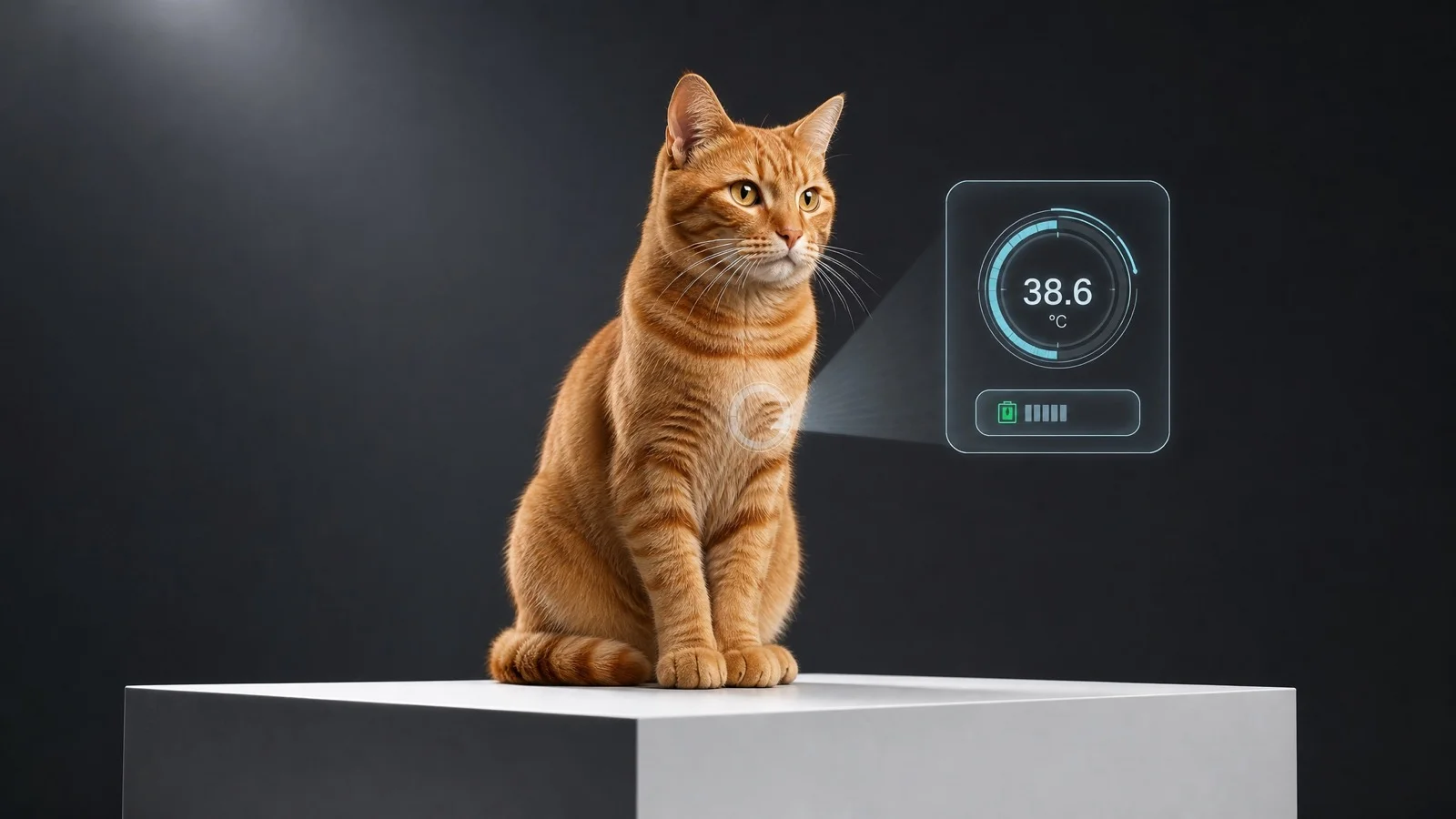 ТехноКот Pro на премиальной подставке с HUD-интерфейсом